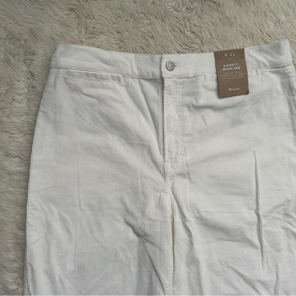 Madewell Pants The Emmett Wide-Leg in Corduroy: Welt Pocket Edition 31 NWT New - Picture 6 of 13